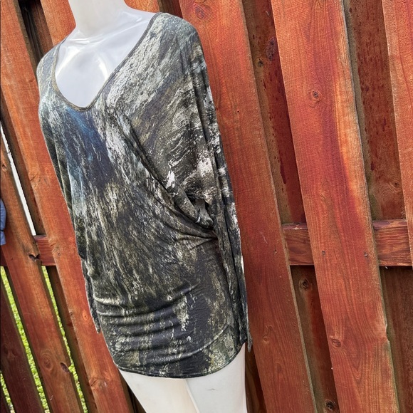 Helmut Lang Gray and Black Long Sleeve Top - Picture 2 of 9